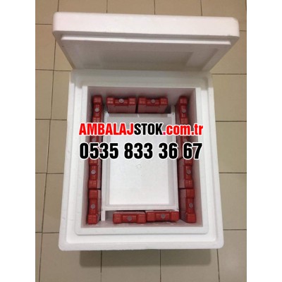 24 Litre Lüks Cepli Eps strafor köpük termos Gıda Taşıma kutusu