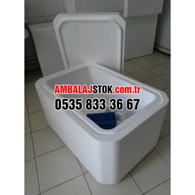 44 Litre Amerikalı  Ekstra Lüks sert kalın Eps Strafor Termos kutu